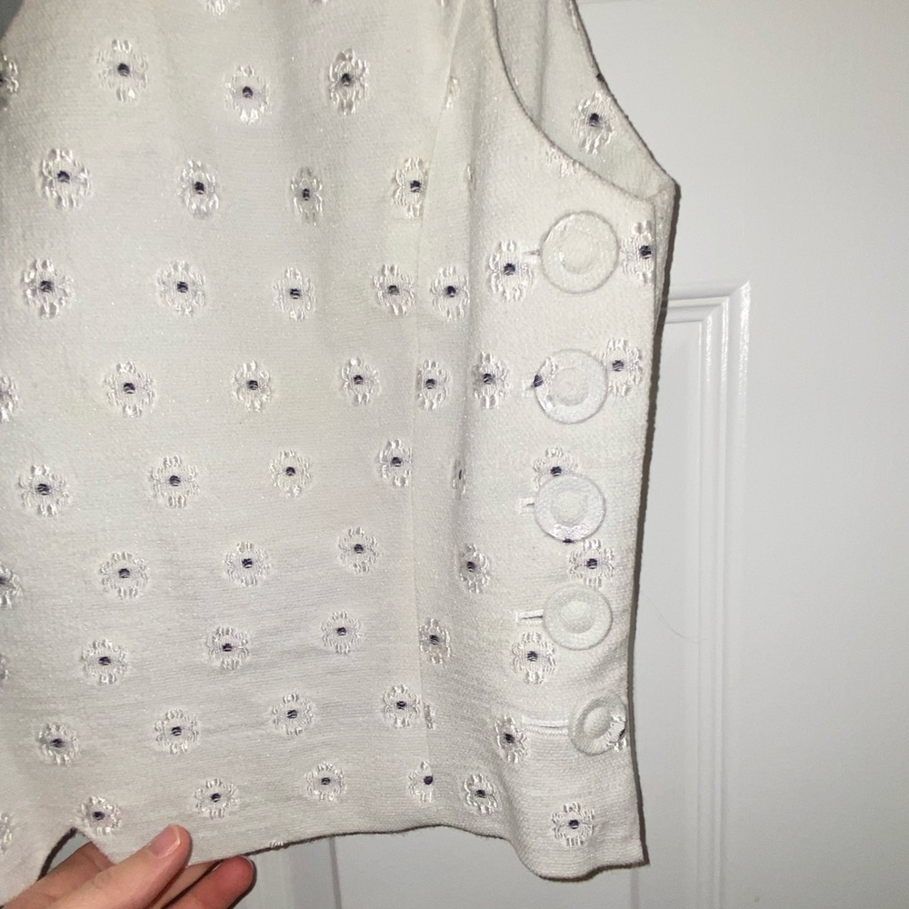 Christian Dior, Size 10, sleeveless top, with beautiful details.